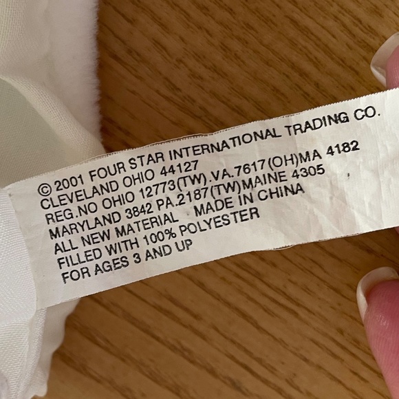 Plush Bunny Rabbit Hand Puppet White Four Star International Trading Co Toy 12" - Picture 5 of 8